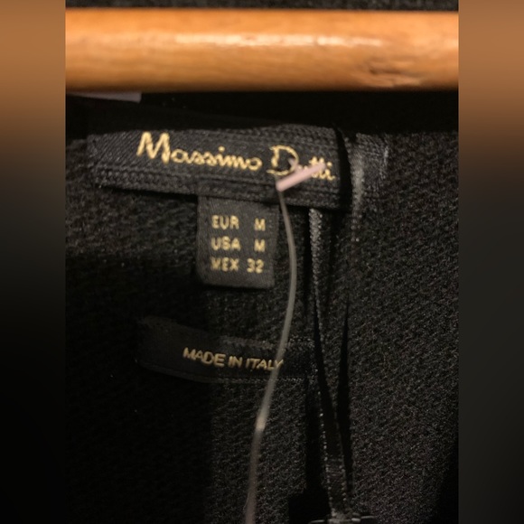 massimo dutti black cowlneck dress - Picture 2 of 7